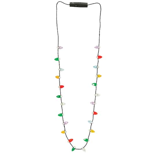 Christmas Light-Up Bulb Necklaces, 3ct.